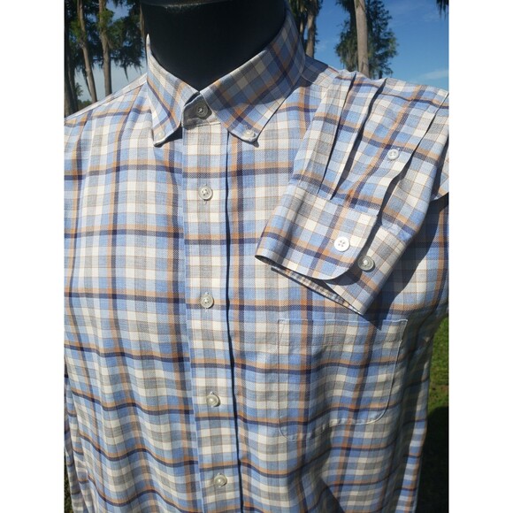 Daniel Cremieux Other - Daniel Cremieux Signatr Men Shirt Sz Lg Non-Iron Plaid 100% Pima Cotton Long Slv